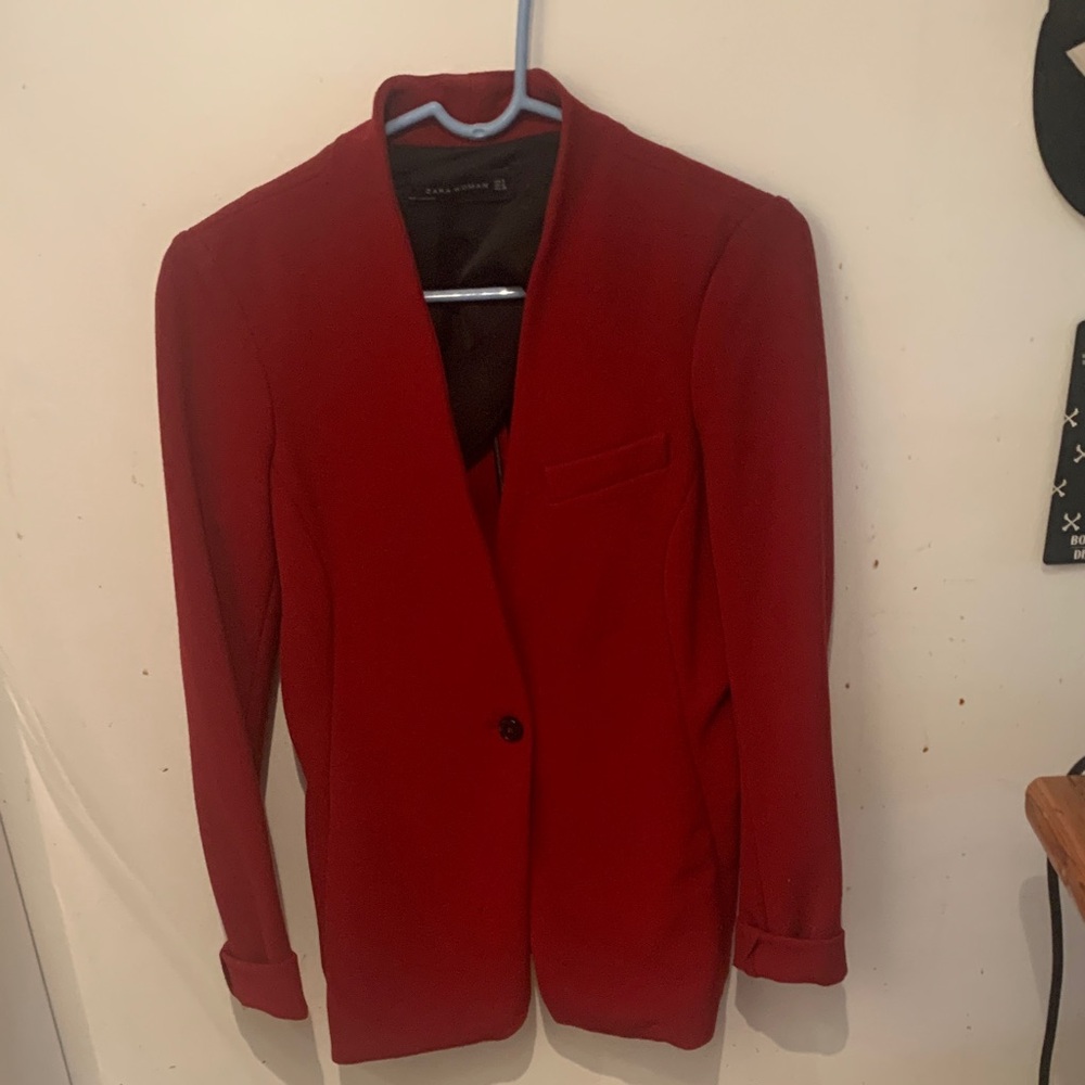 Gorgeous Zara Deep Red Blazer SZ Small
